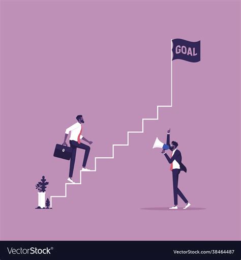 Consultant Or Coaching Give A Motivation Vector Image