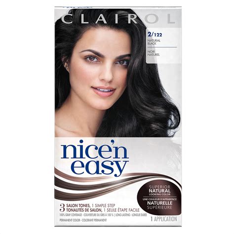 Clairol Nice N Easy Permanent Hair Color Natural Black Walmart Com