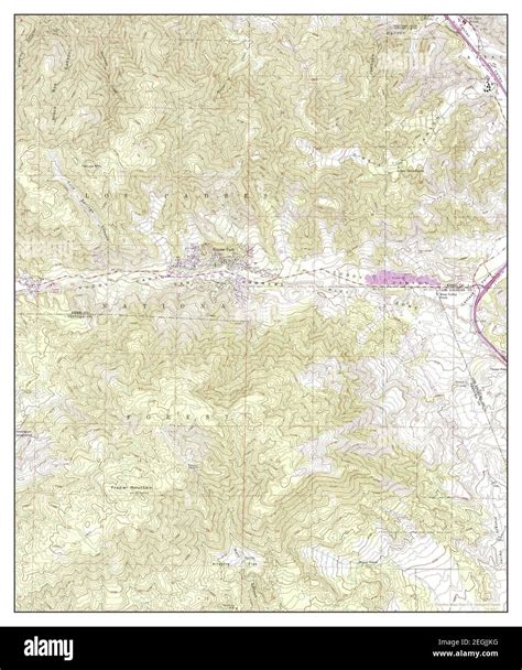 Frazier Mtn California Map 1958 124000 United States Of America By
