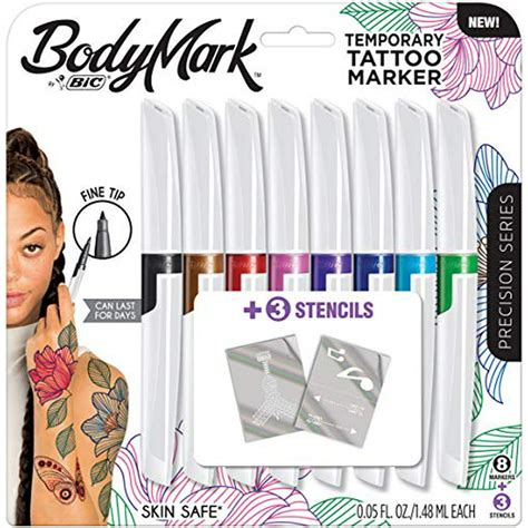 Bic Bodymark Temporary Tattoo Marker With Fine Tip Precision Series