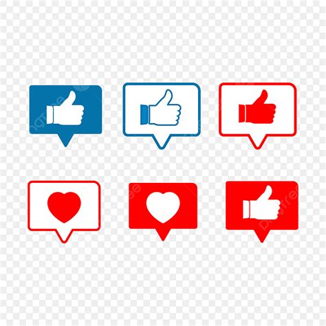 Facebook Like Button Clipart Transparent Background Like And Love