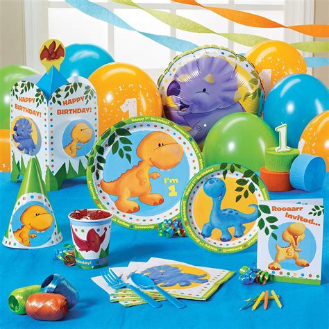 Little Dino 1st Birthday Party Packs 1st Birthday Party Supplies