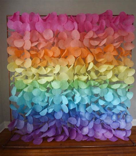 The Original Paper Circle Garland Pastel Rainbow Etsy Circle