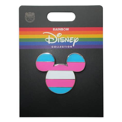 Mickey Mouse Icon Pin Transgender Flag Rainbow Disney Collection