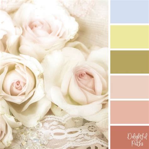 Shabby Chic Inspired Color Palettes Delightful Paths Shabby Chic