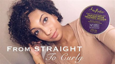 How To Get Your Curls Poppin Straight To Curly No Heat Damage Youtube