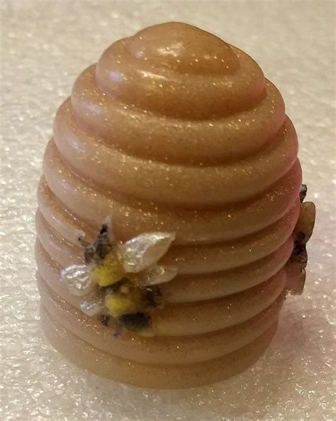Beehive Soap With Small Hand Painted Bees On The Sides Scented Wild Mountain Honey Food