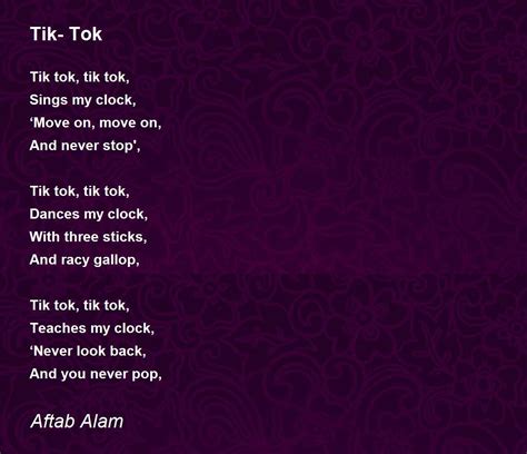 Tik Tok Tik Tok Poem By Aftab Alam