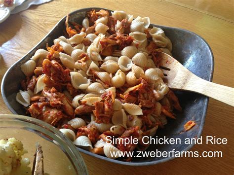 Simple Leftover Chicken and Rice Recipe - Zweber Family Farms