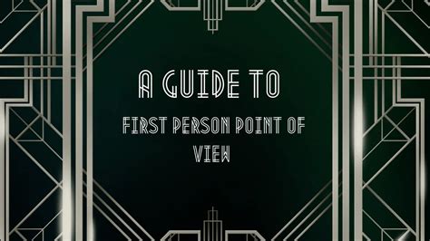 First Person Point Of View What It Is And How To Use It The Art Of