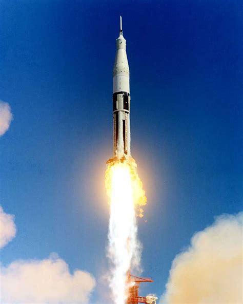 Space Rocket History 126 Apollo Saturn Ib As 201 As 202 And As