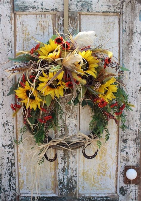 I like it to drape just so, or hang in exactly the right place. Rope Wreath with Horseshoes - Cowboy Western Home Decor ...