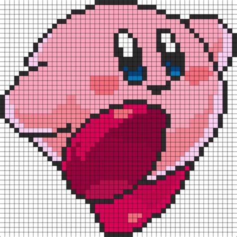 Minecraft Pixel Art Templates Kirby