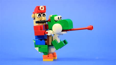 Lego Yoshi And Mario Yoshi Designed By Kevin Hinkle See How… Flickr