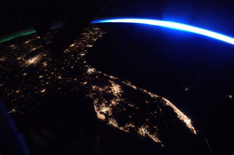 Image Space Stations View Of Florida At Night