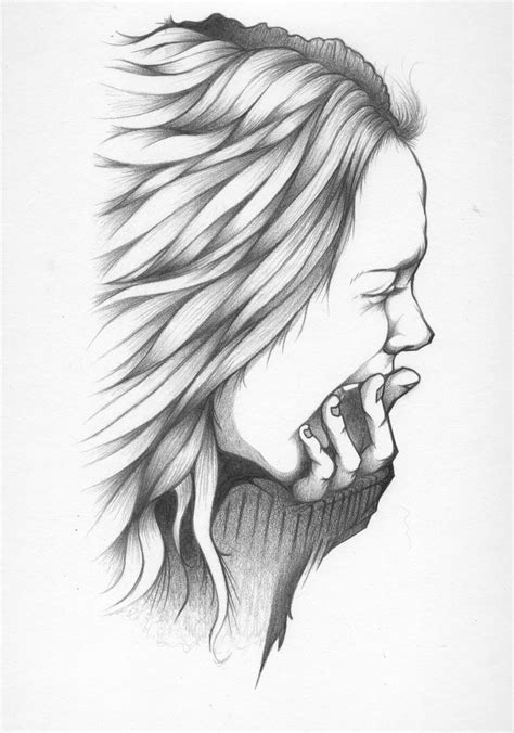 Depressed Girl Drawing At Explore Collection Of