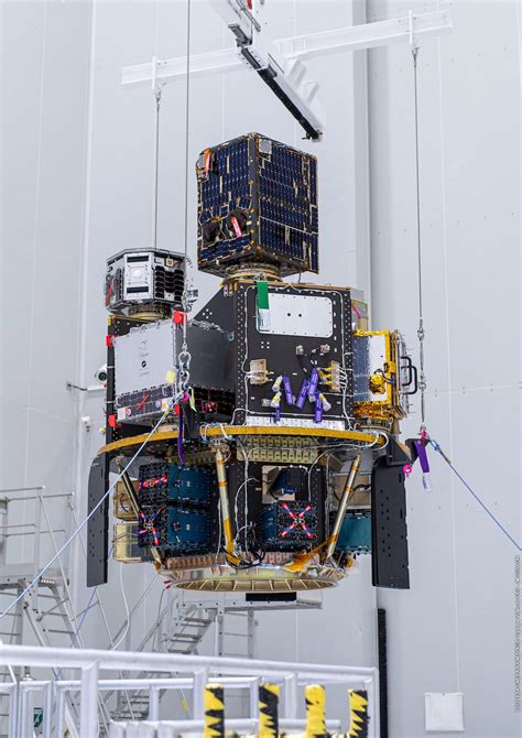 Cluster Of International Satellites Ready For Ride Into Orbit On Vega