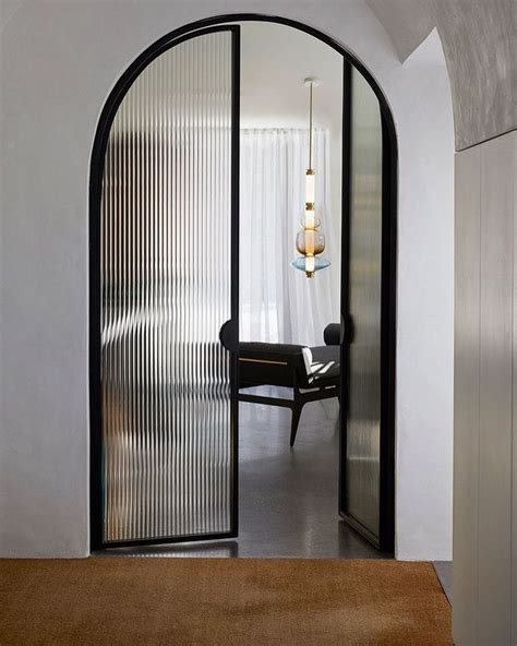 Studio Black Interiors On Instagram “arched Steel Doors With Fluted
