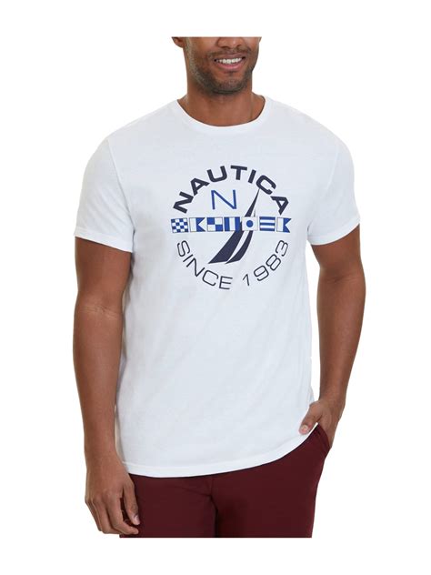 Nautica Nautica Mens Exclusive Logo Graphic T Shirt