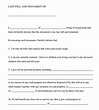 9+ Sample Last Will and Testament Forms | Sample Templates