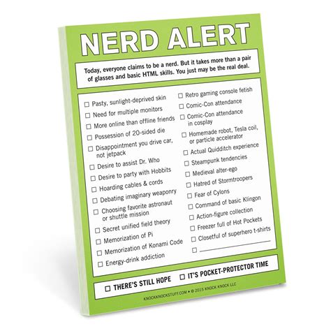 Nerd Alert Nifty Notes Before Your Nearest And Nerdiest Go Into Full On Dorkdom Issue This