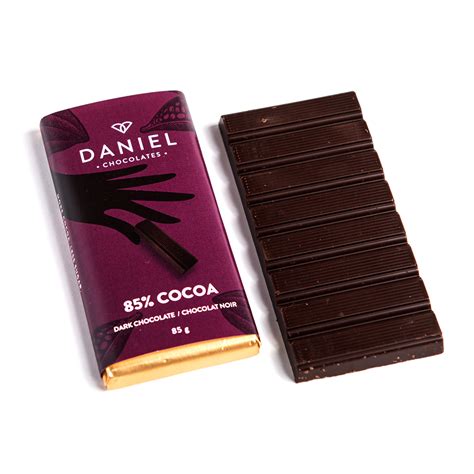 85 Cocoa Dark Chocolate Bar 85g Daniel Chocolates