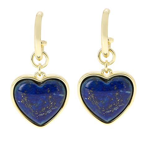 Connie Craig Carroll Jewelry Stella Gemstone Heart Drop Earrings