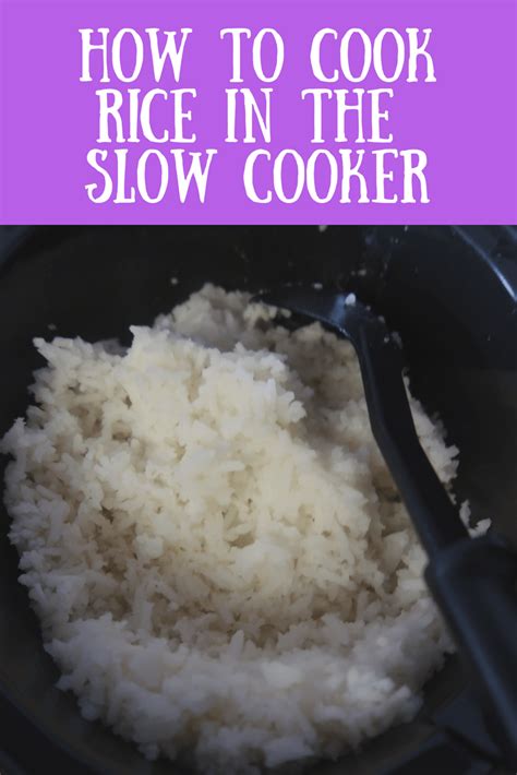 How To Cook Rice In The Slow Cooker Super Simple Method Recipe