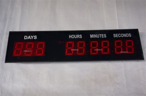BTBSIGN 1.8'' LED Large Digital Countdown Clock Event Timer with Remote ...