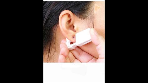 how to pierce your ears at home with low cost youtube