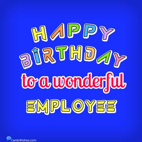 Happy Birthday Birthday Wishes For Employee