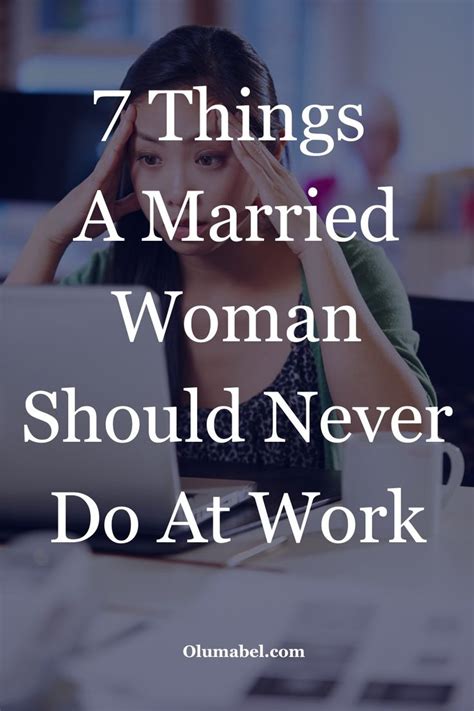 A Woman Sitting In Front Of A Laptop With The Words Things A Married