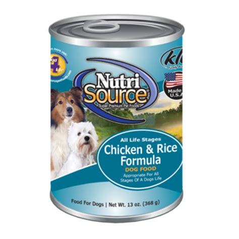 Nutrisource Chicken And Rice Canned Dog Food 13 Oz Flat Of 12 Goober