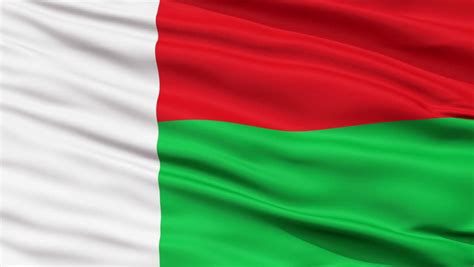 Drapeau de madagascar) was adopted on 14 october 1958, two years before the independence of that nation, as madagascar prepared for a referendum on its status in the french community. Madagascar Flag, With Real Structure Of A Fabric Stock Footage Video 340822 | Shutterstock