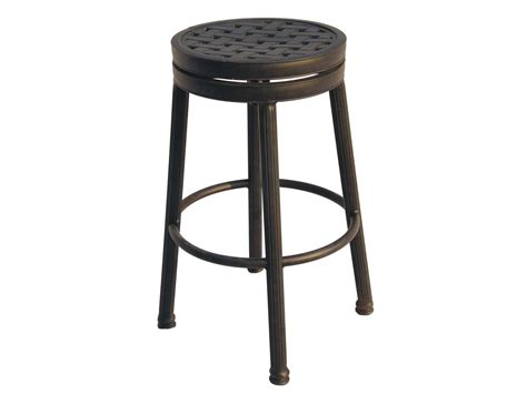 Darlee Outdoor Living Backless Cast Aluminum Antique Bronze Round