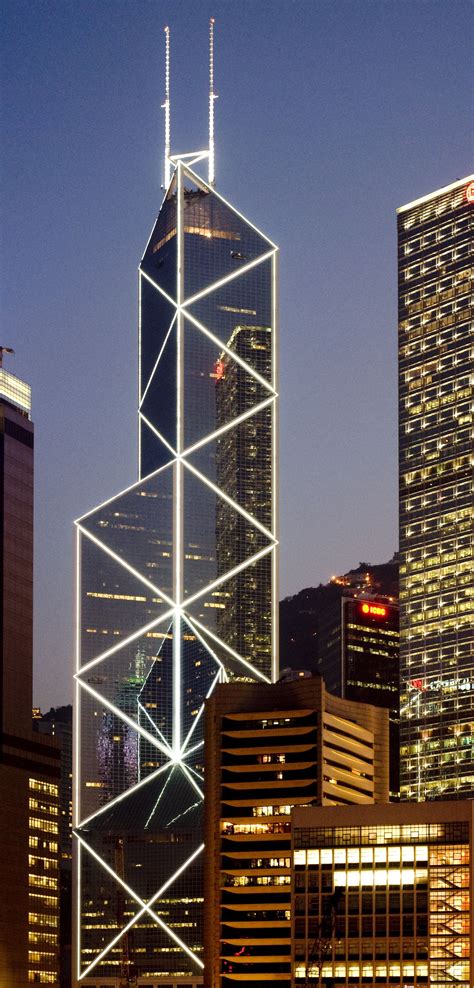 Bank Of China Tower Hong Kong By Im Pei Partnersand Sherman Kung