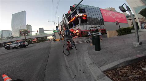 Bike Riding Las Vegas Strip Youtube