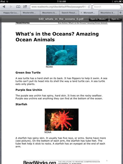 Rate free readworks all the pieces matter form. http://www.readworks.org/passages/whats-oceans-amazing ...