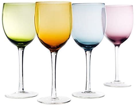 tuscana 12 oz colored wine glass set of 4 wine goblets wine glass set colored wine glasses