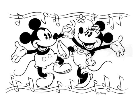 Mickey Mouse Valentines Coloring Pages Coloring Home