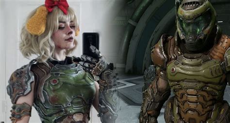Isabelle And Doom Slayer Cosplay Crossover Is Absolute Perfection