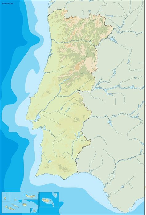 Portugal Illustrator Map Illustrator Vector Eps Maps Eps Illustrator