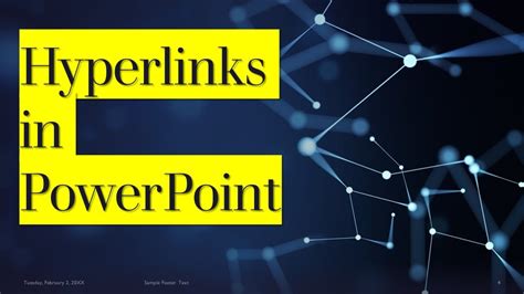 How To Add Hyperlinks In Powerpoints Youtube