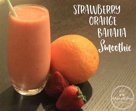 This Strawberry Orange Banana Smoothie Recipe Is Balanced With
