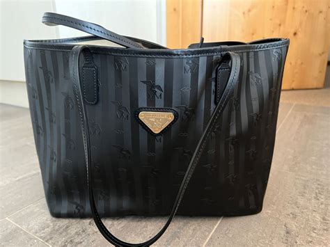 MAISON MOLLERUS Shopper BERN Classic Schwarz Gold Kaufen Auf Ricardo