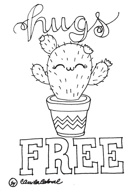 Kawaii desenhos fofos para colorir desenhos kawaii kawaii. Camila Cabral Desenhos: Lettering Cactos