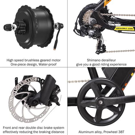 Mzzk 500w Electric Mountain Snow Bike Gearscoot