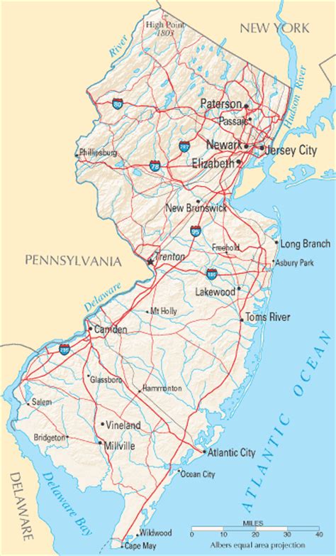 New Jersey Map Listings United States