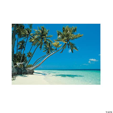 Tropical Beach Backdrop 3 Pc