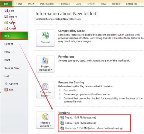 How To Restore Unsaved File In Excel